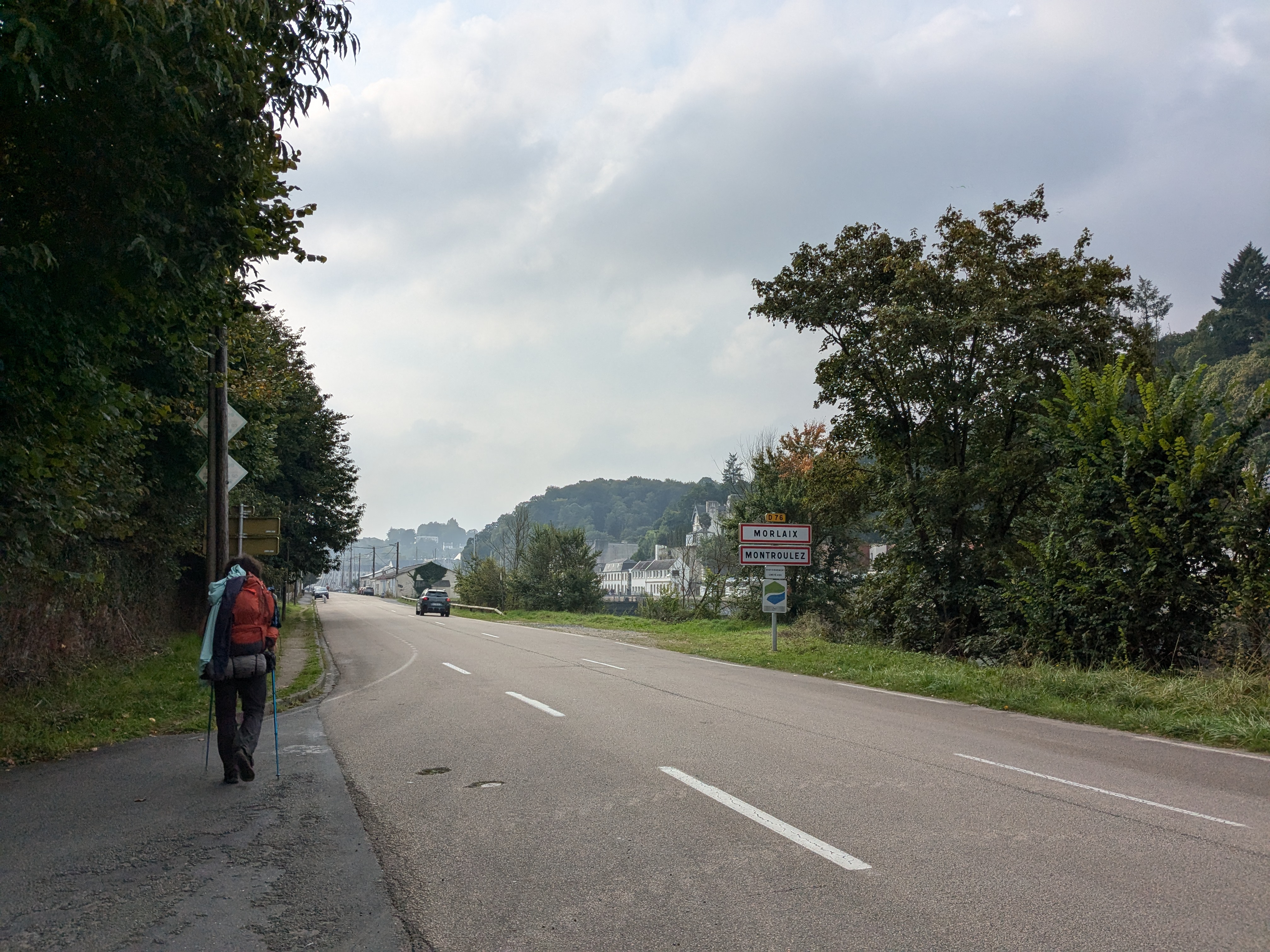 Panneau d'entrée à Morlaix